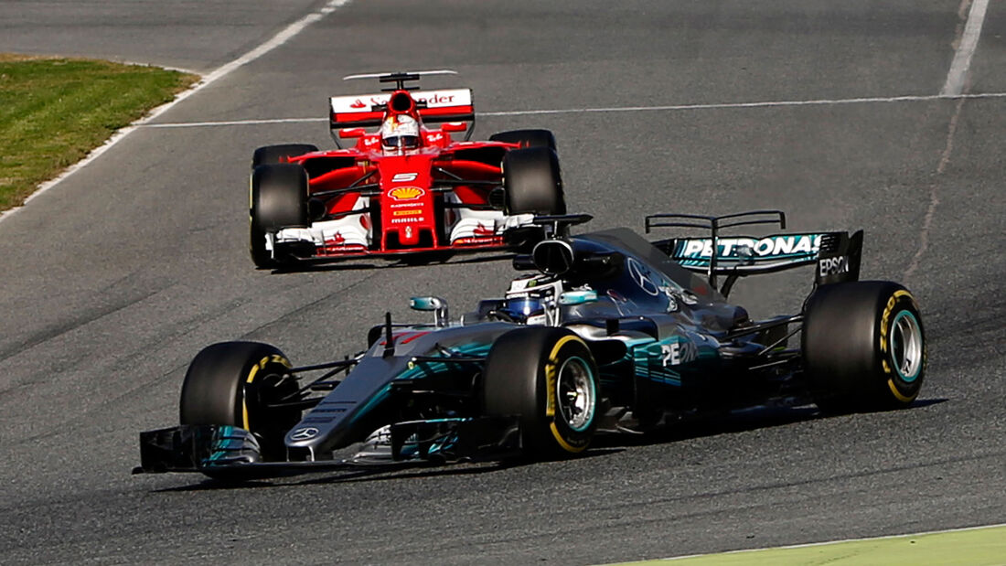 Valtteri Bottas - Mercedes - Sebastian Vettel - Ferrari