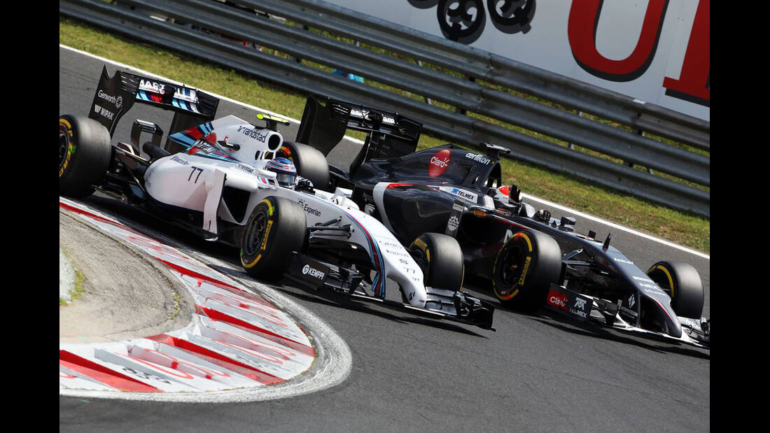 Valtteri Bottas - Williams - Adrian Sutil - Sauber - Formel 1 - GP Ungarn - 26. Juli 2014