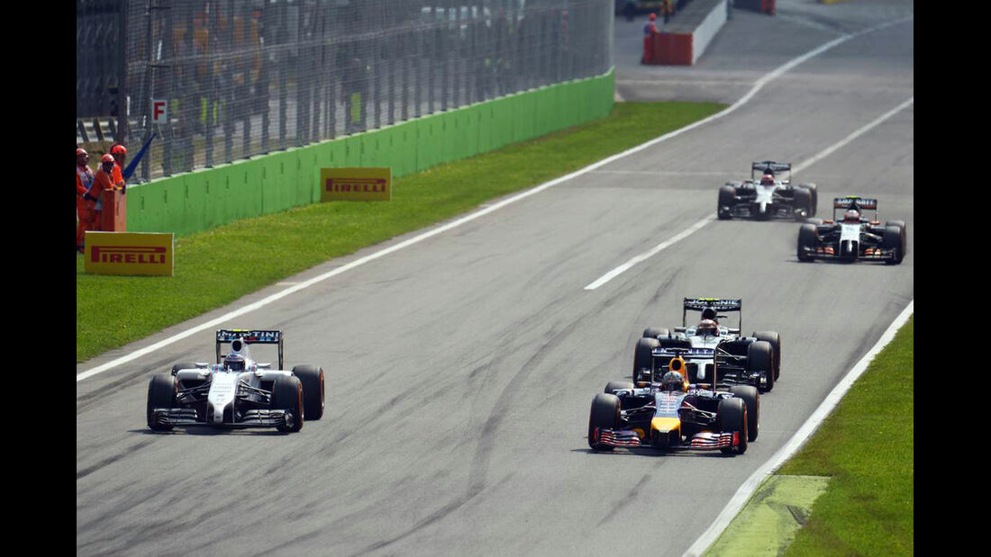 Valtteri Bottas - Williams - Daniel Ricciardo - Red Bull  - Formel 1 - GP Italien - 7. September 2014