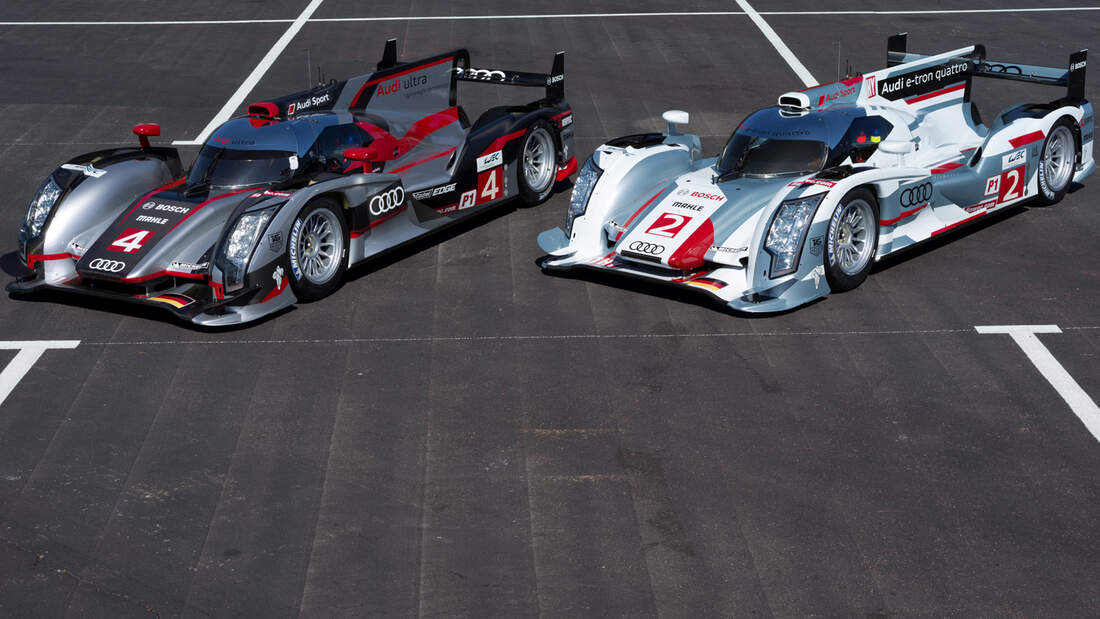 Vergleich Audi R18 ultra hybrid 2012 LMP1