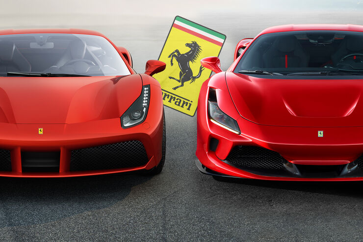 Ferrari F8 Tributo Vs 488 Gtb Sportwagen Duell Alt Gegen