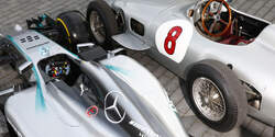 Vergleich: Mercedes W196 vs. AMG W05 - 2015