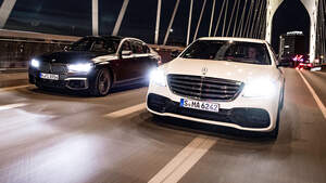 Vergleichstest BMW M760Li, Mercedes AMG S63, spa03/2019