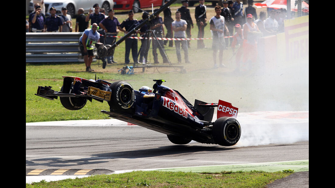 Vergne GP Italien F1 Crashs 2012