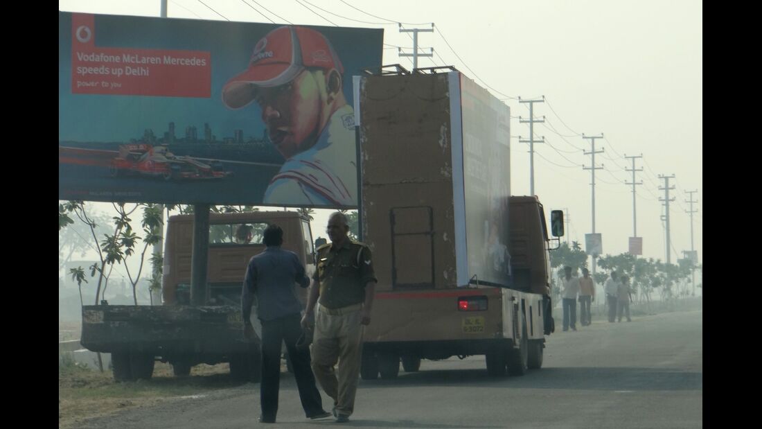 Verkehrschaos Indien - Formel 1 - GP Indien - 26. Oktober 2012
