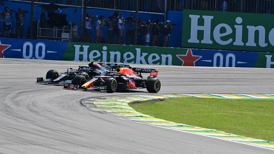 Verstappen - Bottas - GP Brasilien 2021 - Sao Paulo - Rennen