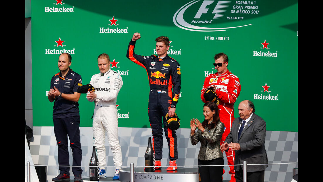 Verstappen - Bottas - Räikkönen - GP Mexiko 2017 - Rennen