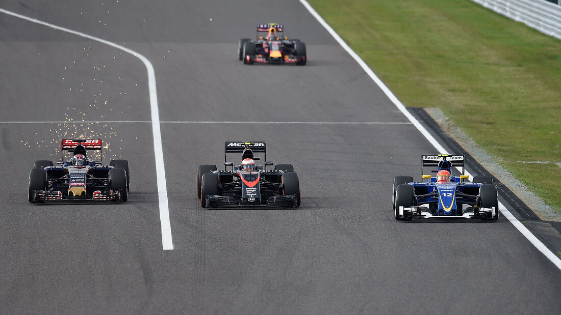 Verstappen, Button & Nasr - GP Japan 2015