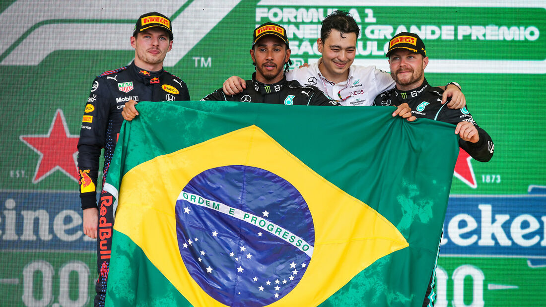 Verstappen - Hamilton - Bottas - GP Brasilien 2021 - Sao Paulo - Rennen