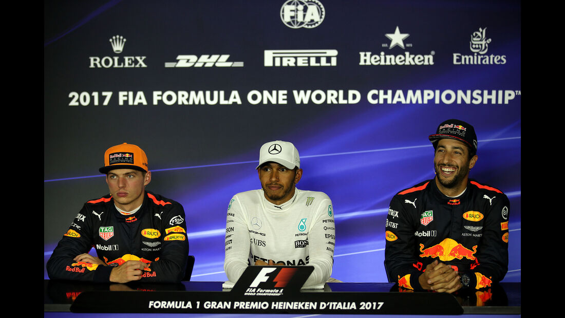 Verstappen, Hamilton & Ricciardo - Formel 1 - GP Italien - Monza - 2. September 2017