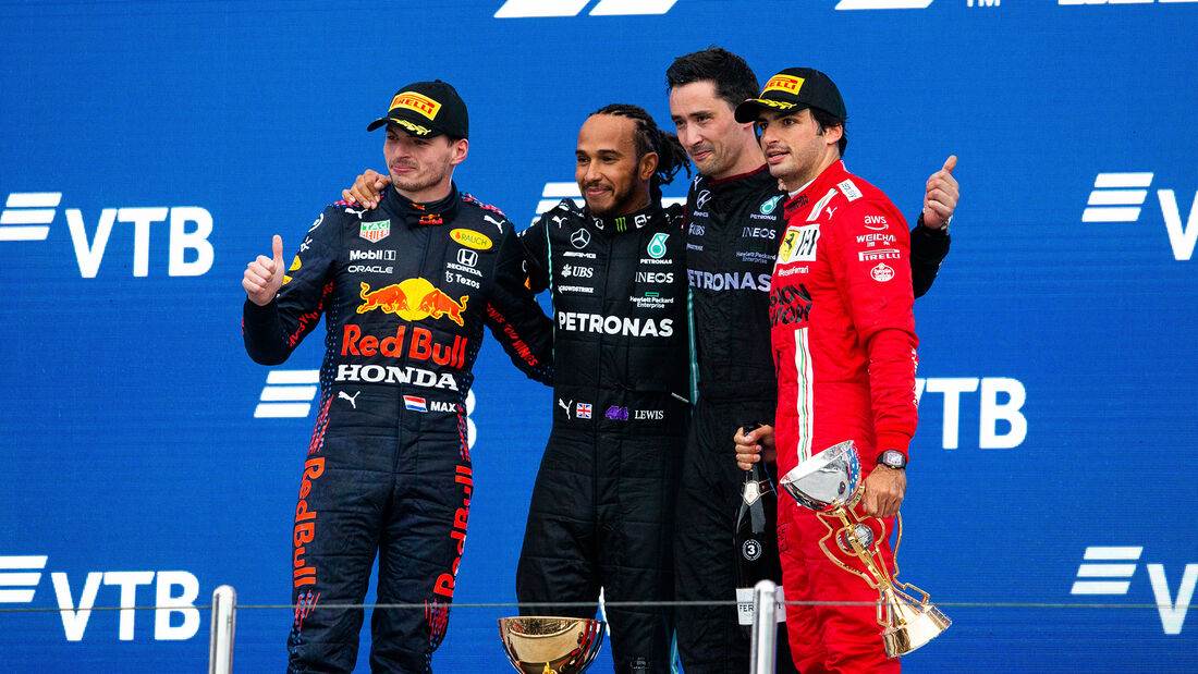 Verstappen - Hamilton - Sainz - GP Russland 2021 - Sotschi 