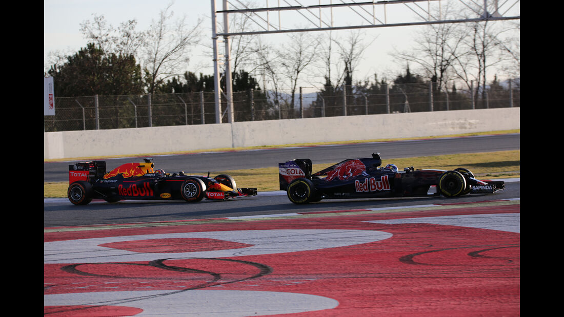 Verstappen & Kvyat - Red Bull & Toro Rosso - Formel 1-Test - Barcelona - 3. März 2016