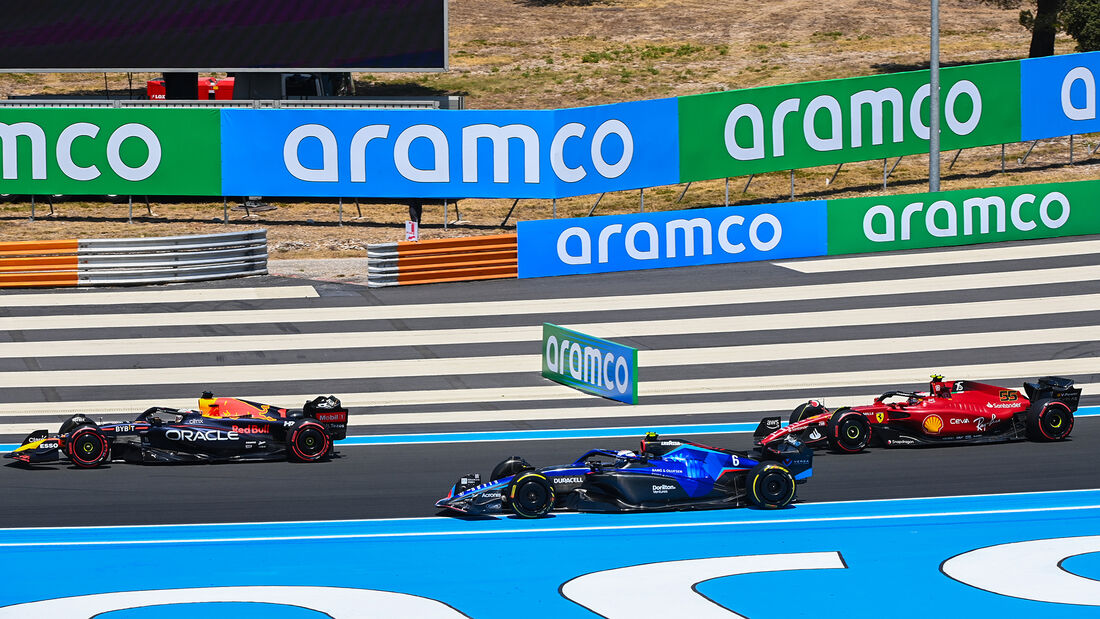 Verstappen - Latifi - Sainz - Formel 1 - GP Frankreich - Le Castellet - Freitag - 22.7.2022