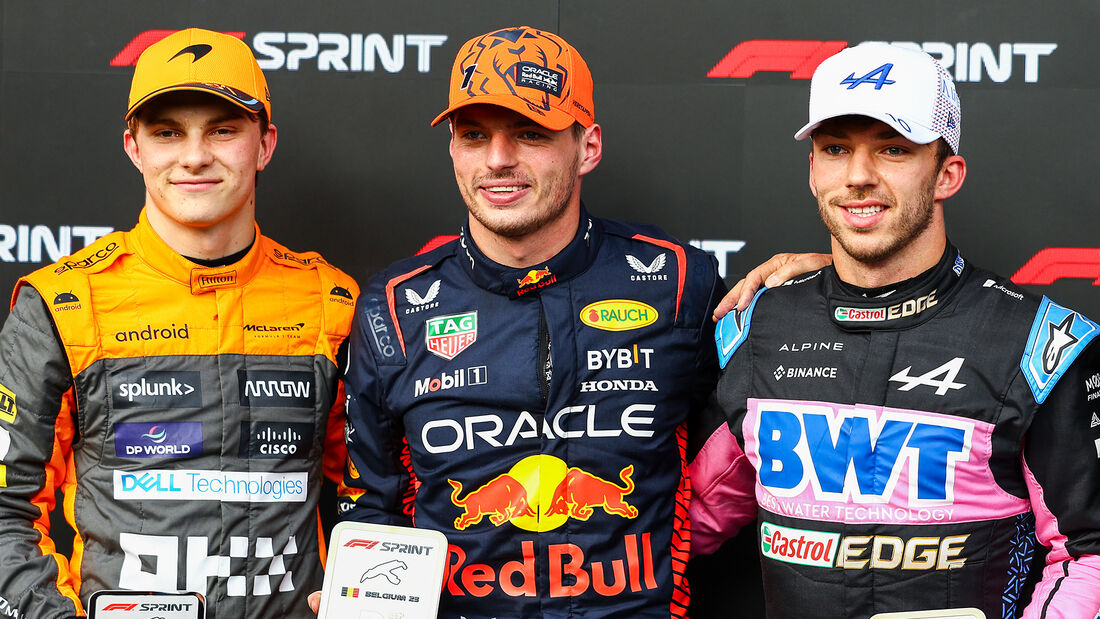 Verstappen, Piastri & Gasly - GP Belgieh 2023