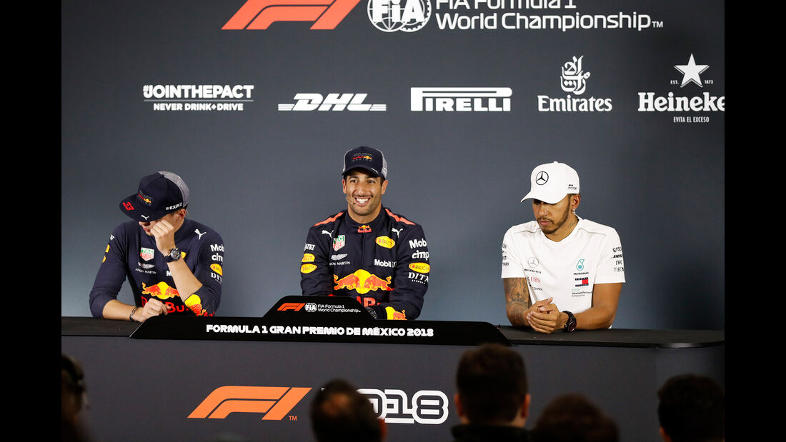Verstappen, Ricciardo & Hamilton - Formel 1 - GP Mexiko - 27. Oktober 2018