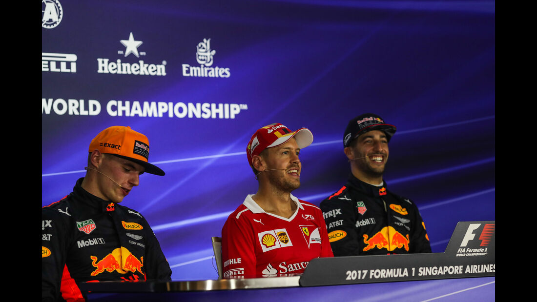Verstappen - Vettel - Ricciardo - GP Singapur - Qualifying 
