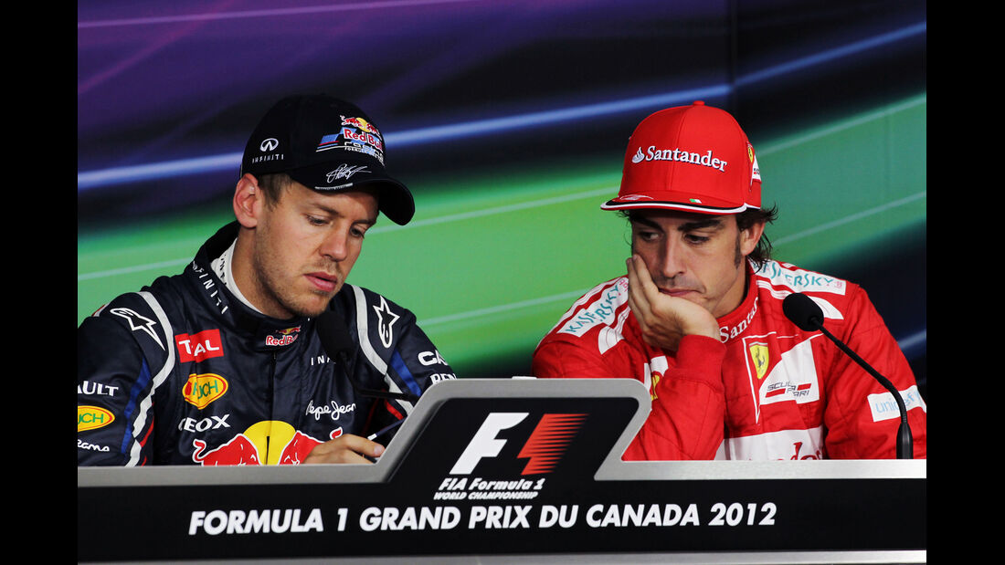Vettel & Alonso - Formel 1 - GP Kanada - 10. Juni 2012