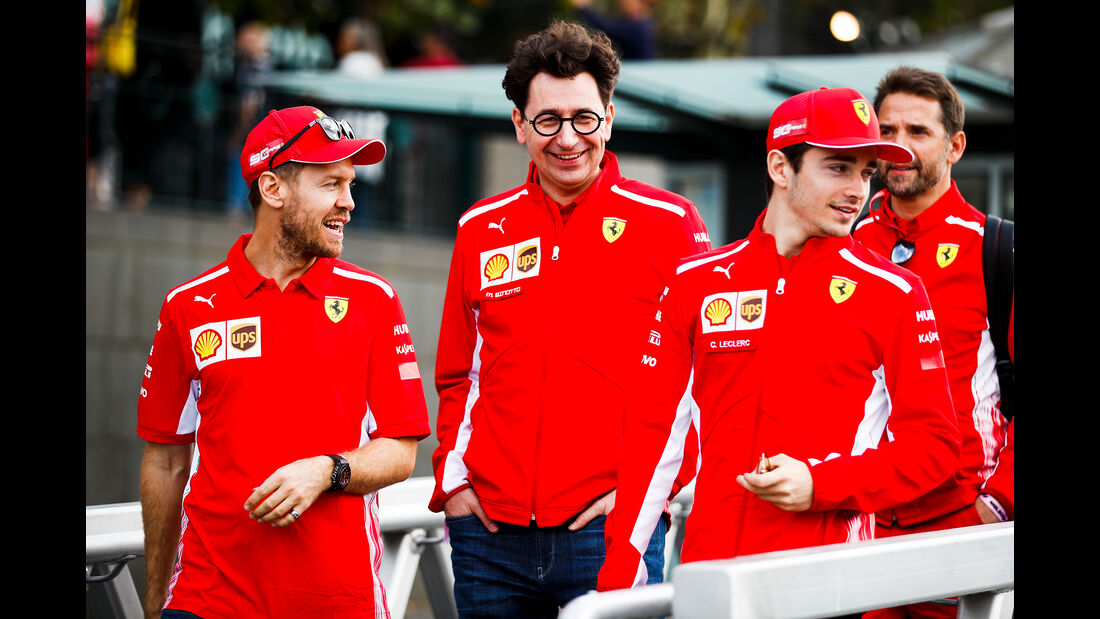 Vettel, Binotto & Leclerc - Ferrari - Formel 1 - GP Australien - Melbourne - 13. März 2019