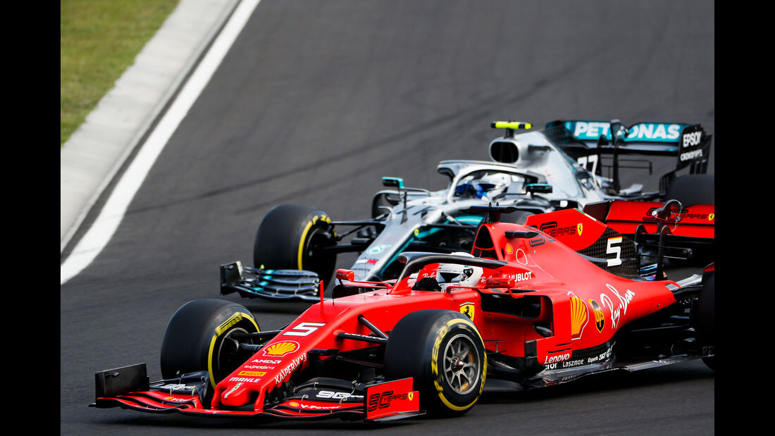 Vettel - Bottas - GP Ungarn 2019 - Budapest - Rennen 