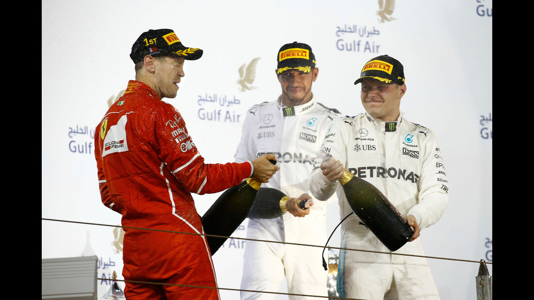 Vettel, Bottas & Hamilton - Formel 1 - GP Bahrain 2017