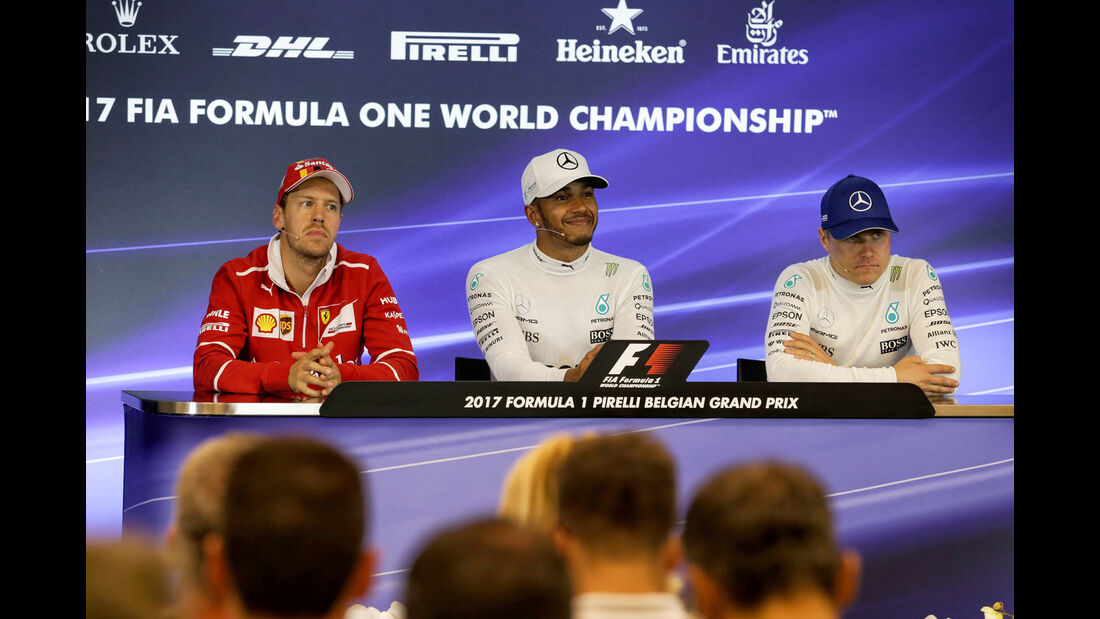 Vettel, Bottas & Hamilton - Formel 1 - GP Belgien - Spa-Francorchamps - 26. August 2017