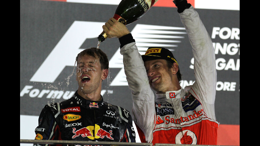 Vettel & Button - GP Singapur 2012