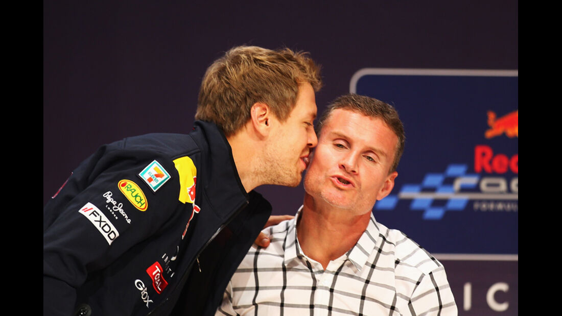 Vettel Coulthard WM-Feier GP Japan 2011