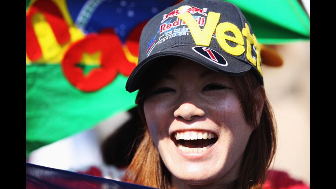 Vettel-Fans WM-Feier GP Japan 2011