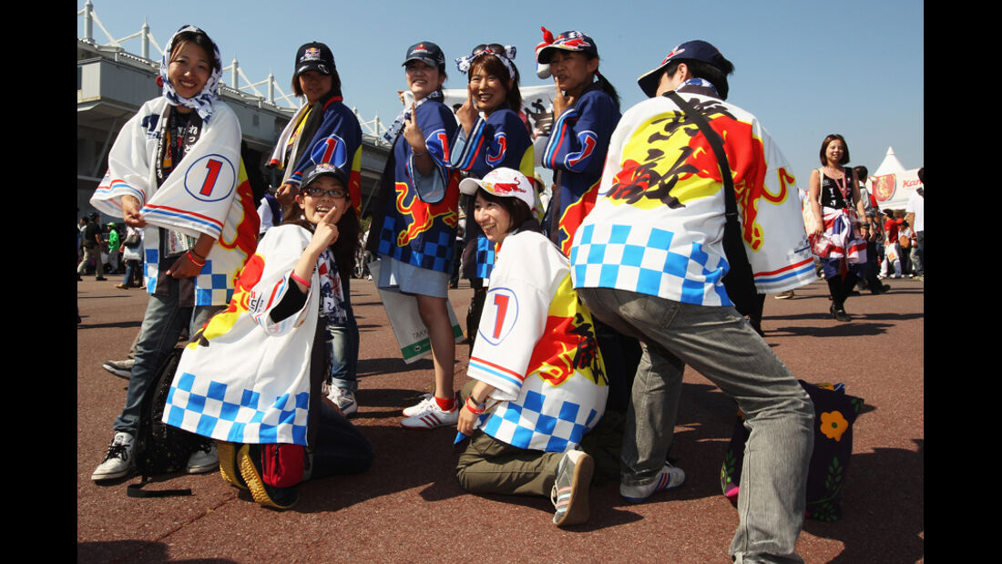 Vettel-Fans WM-Feier GP Japan 2011
