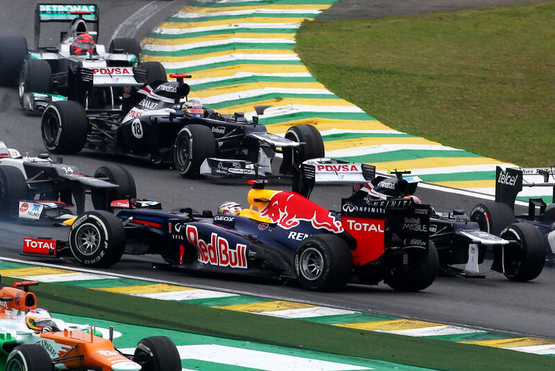 Vettel GP Brasilien F1 Crashs 2012