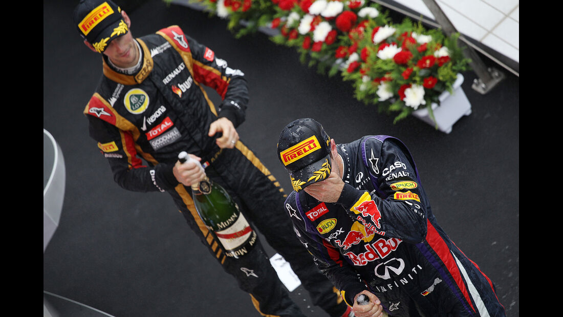 Vettel & Grosjean - GP Korea 2013