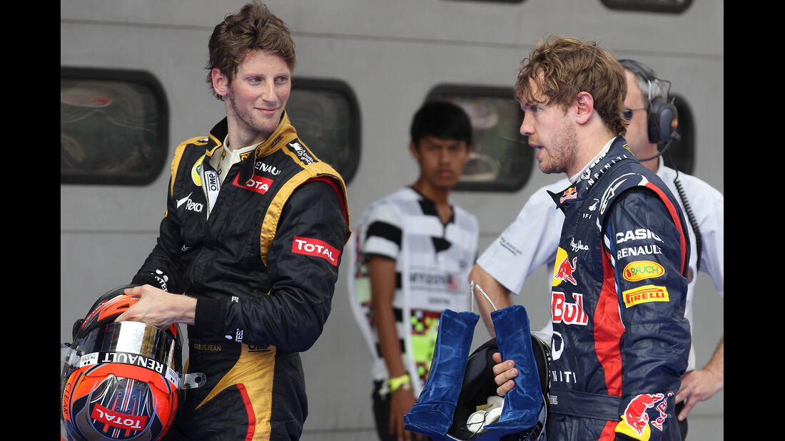 Vettel & Grosjean - GP Malaysia - 24. März 2012