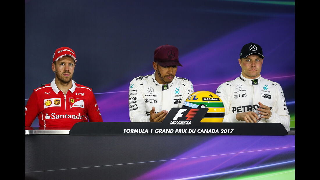 Vettel, Hamilton & Bottas - Formel 1 - GP Kanada - Montreal - 10. Juni 2017