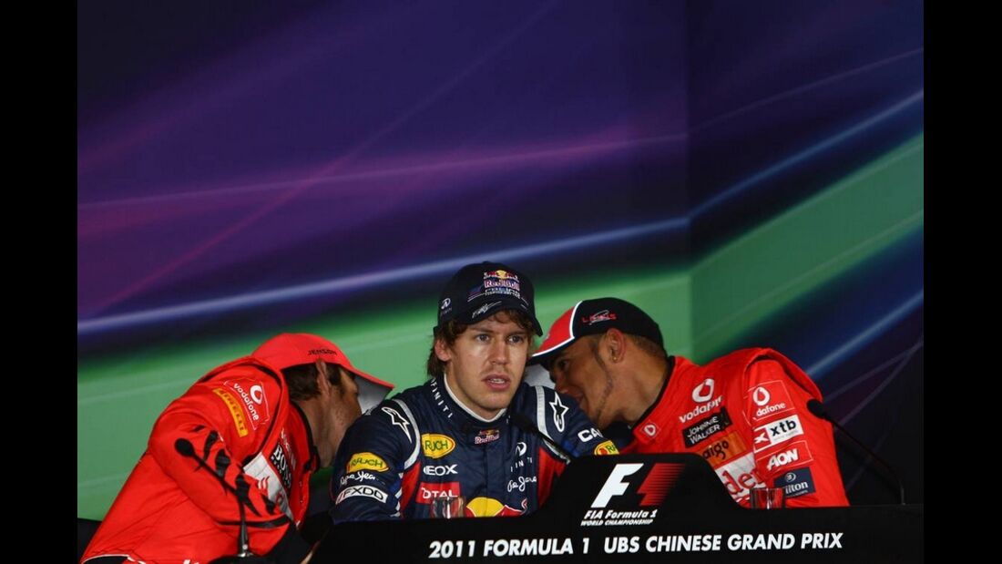 Vettel Hamilton Button GP China 2011