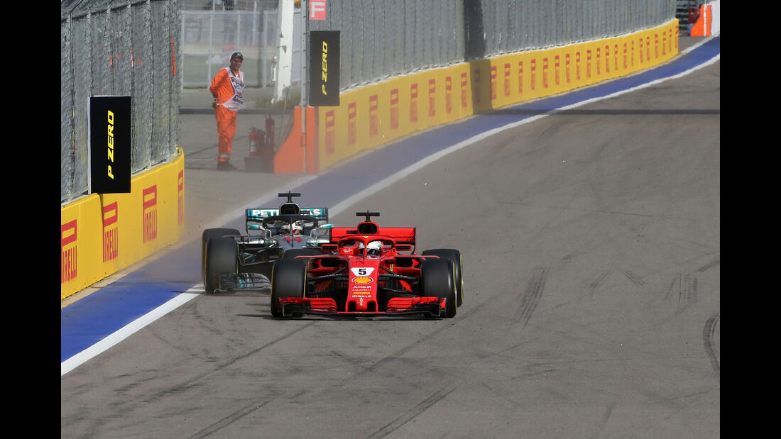 Vettel - Hamilton - GP Russland 2018 - Sotschi - Rennen