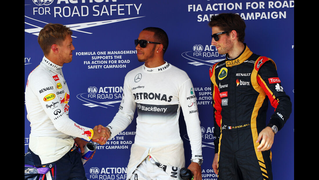 Vettel, Hamilton & Grosjean - Formel 1 - GP Ungarn - 27. Juli 2013