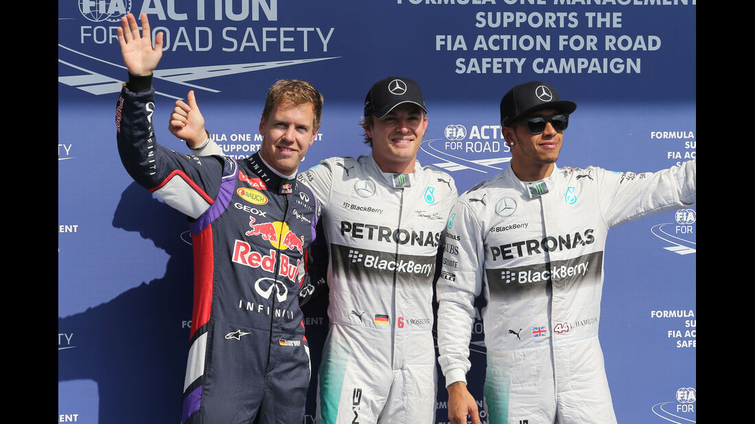 Vettel, Hamilton & Rosberg - Formel 1 - GP Belgien - Spa-Francorchamps - 23. November 2014