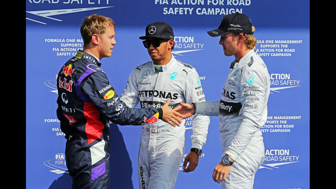 Vettel, Hamilton & Rosberg - Formel 1 - GP Belgien - Spa-Francorchamps - 23. November 2014