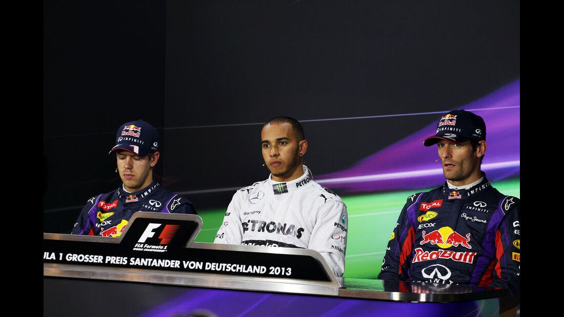 Vettel, Hamilton & Webber - Formel 1 - GP Deutschland - 6. Juli 2013