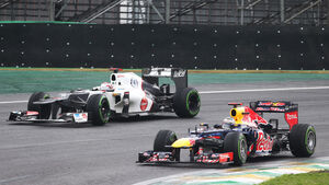 Vettel Kobayashi GP Brasilien 2012