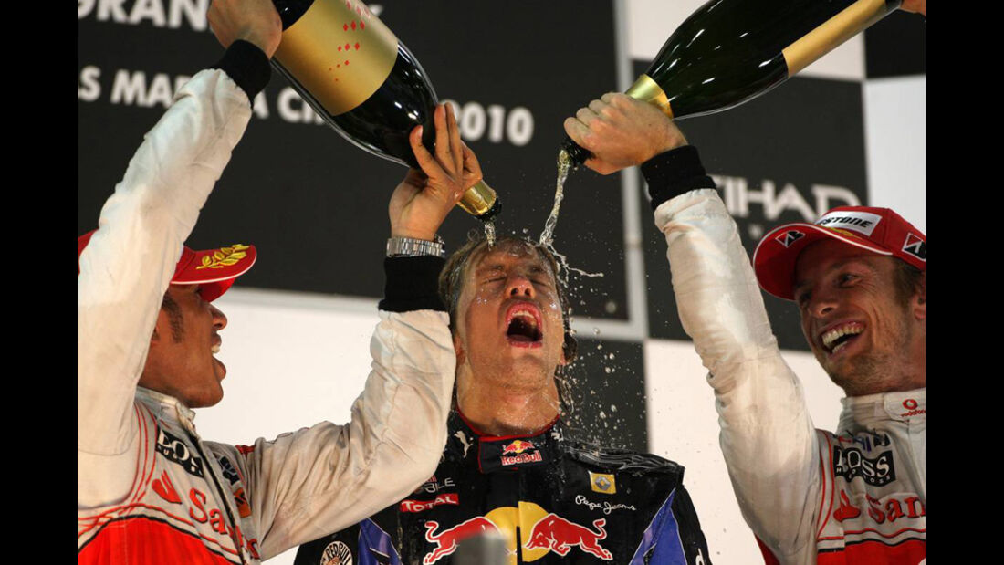 Vettel Podium GP Abu Dhabi 2010