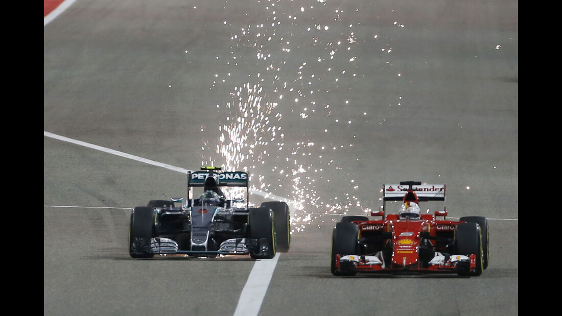 Vettel & Rosberg - Formel 1 - GP Bahrain 2015