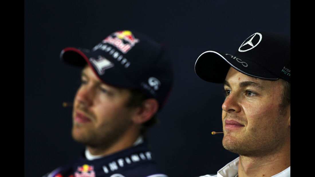 Vettel & Rosberg - Formel 1 - GP England - Silverstone - 5. Juli 2014