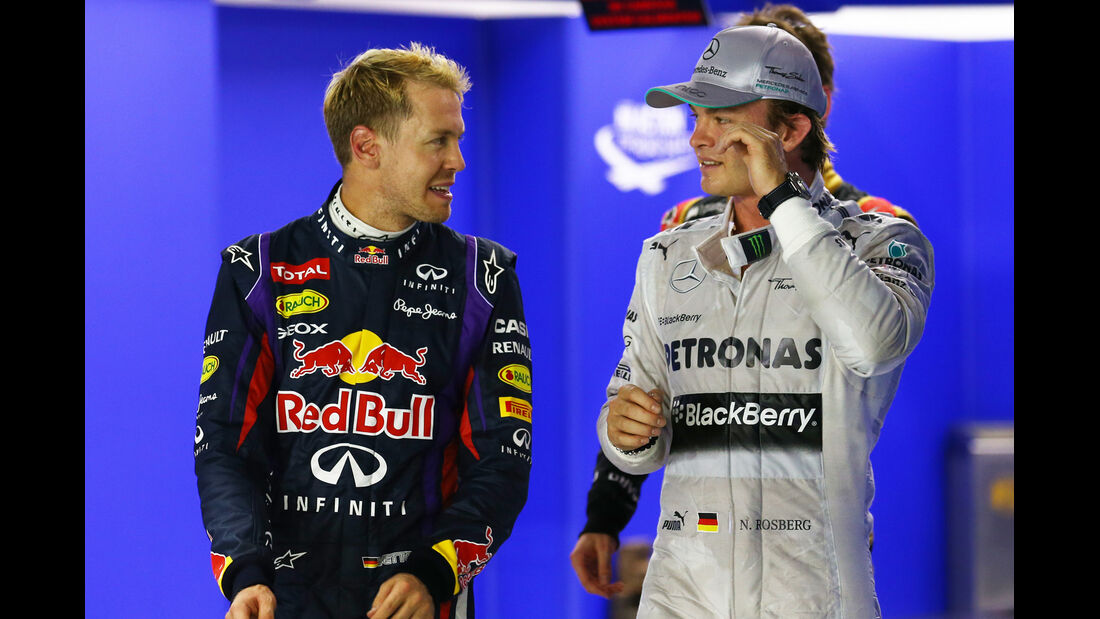 Vettel & Rosberg - Formel 1 - GP Singapur - 21. September 2013