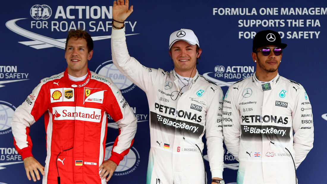 Vettel, Rosberg & Hamilton - GP Mexiko 2015