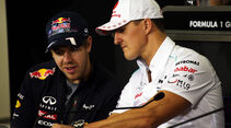 Vettel & Schumacher - Formel 1 - GP Brasilien - Sao Paulo - 22. November 2012