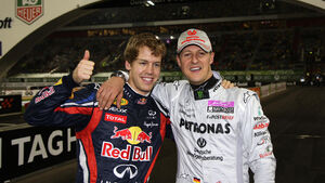Vettel & Schumacher Race of Champions 2011