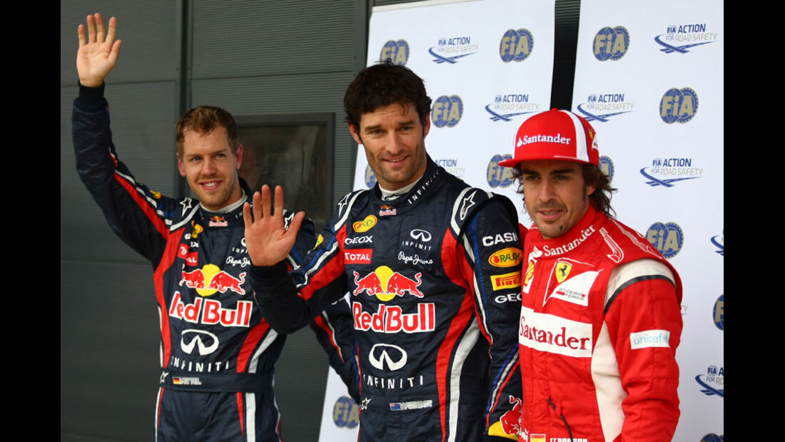 Vettel, Webber & Alonso - GP England - Qualifying - 9. Juli 2011