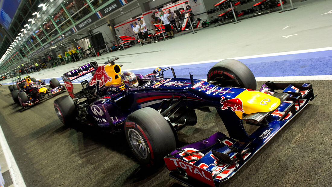 Vettel & Webber - GP Singapur 2013