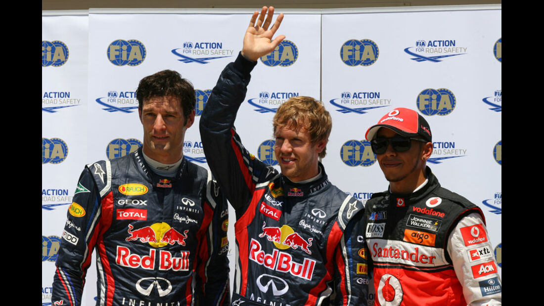 Vettel, Webber & Hamilton - GP Europa - Qualifying - 25. Juni 2011
